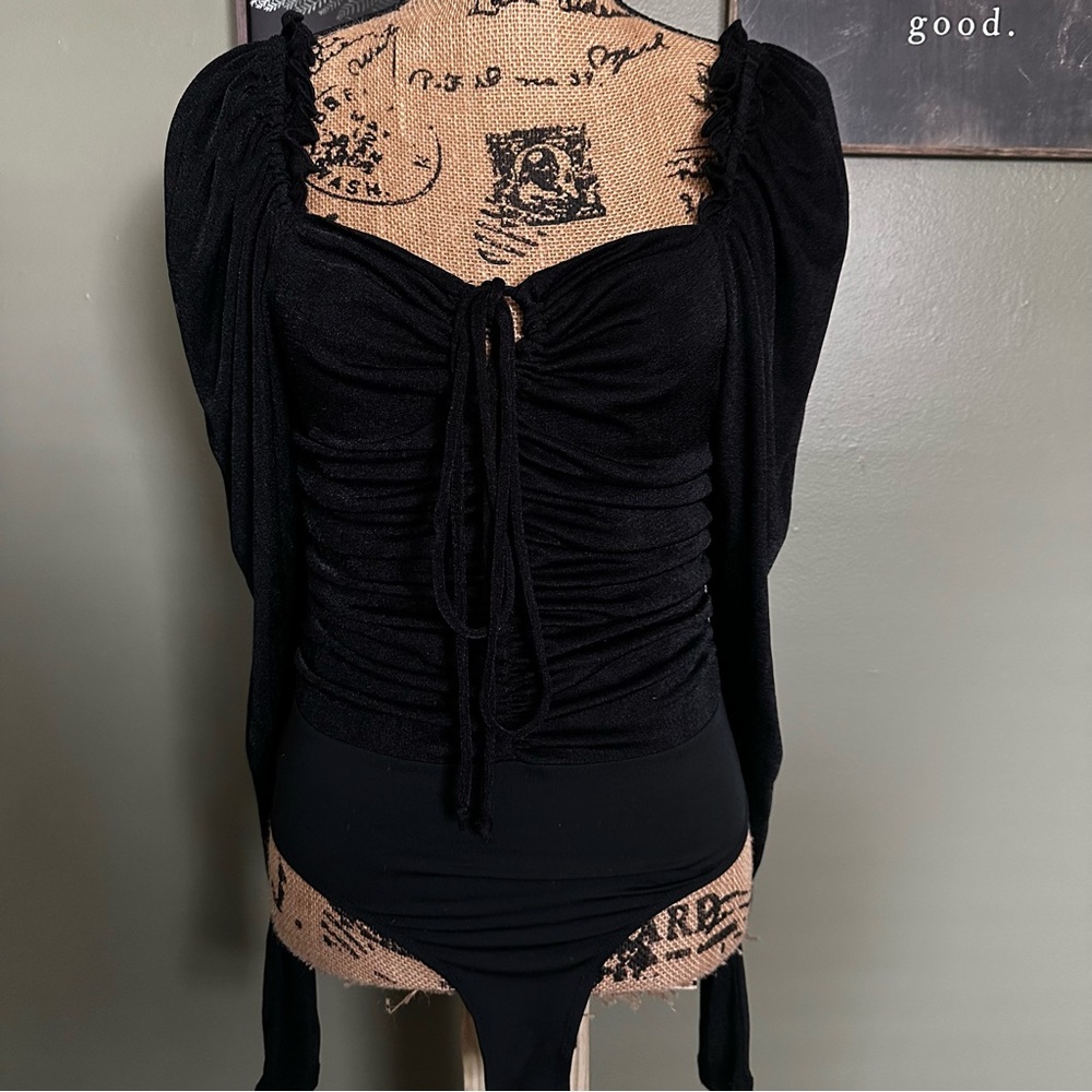 Long Sleeve Black Bodysuit